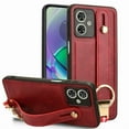 thumbnail image 6 of Suitable for MOTO G04/G24/G24 Power/G04S/E14 / G34/G84/G85 /G05 4G/E15 4G /Edge 50 Pro /G05 4G/E15 4G Wrist Strap Leather Phone Case, 6 of 10