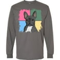 thumbnail image 3 of Inktastic Blue French Bull Dog Long Sleeve T-Shirt, 3 of 5