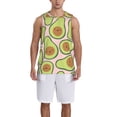 thumbnail image 6 of Rocae Cute Avocado for Men's Basketball Jersey Lightweight and Breathable Athletic Tank Top,Quick-Drying Sports Jersey, 6 of 9