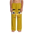 thumbnail image 4 of SGFCWSX Boys Lounge Pants Elastic Waist Loose Fit Soft Graphic Print Casual Pants for Teens Yellow Size 13 Years, 4 of 9