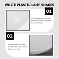 said 2pcs White Plastic Lamp Shades Fire Retardant Floor Lamp Shades