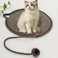 thumbnail image 3 of Yonrjhukm Woven Pet Scratch Pad with Toy, Interactive Cat Scratching Board for Furniture Protection, Indoor Pet Grinding Claw Toy, Sisal Rope Cat Exercise Mat, 3 of 7