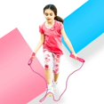 thumbnail image 5 of Cuerda de saltar para niños con contador (rosa roja), cuerda de saltar ajustable para fitness y ejercicio para niños y niñas, 5 of 5