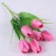 thumbnail image 3 of Ramo de flores de seda de tulipanes artificiales - Tallos de tulipán sintéticos para arreglos florales de boda, centros de mesa para la decoración de despachos en casa, de una sola pieza, 3 of 9