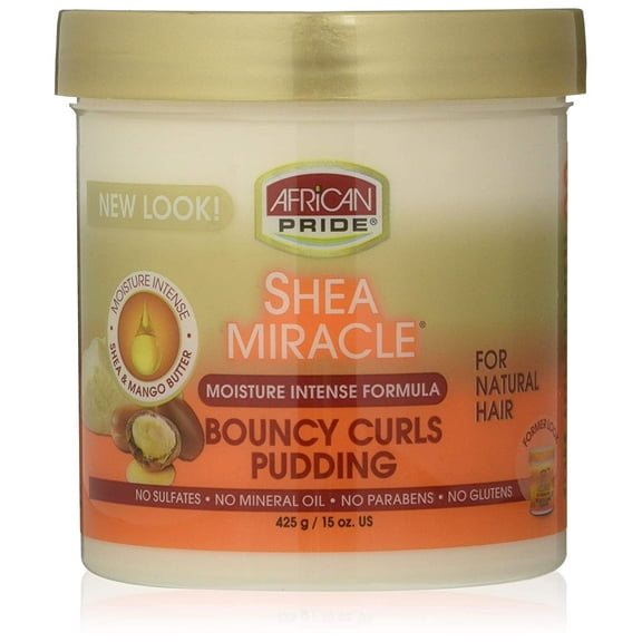 African Pride - Shea Miracle Bouncy Curls Pudding 15 Oz. * BEAUTY TALK LA *