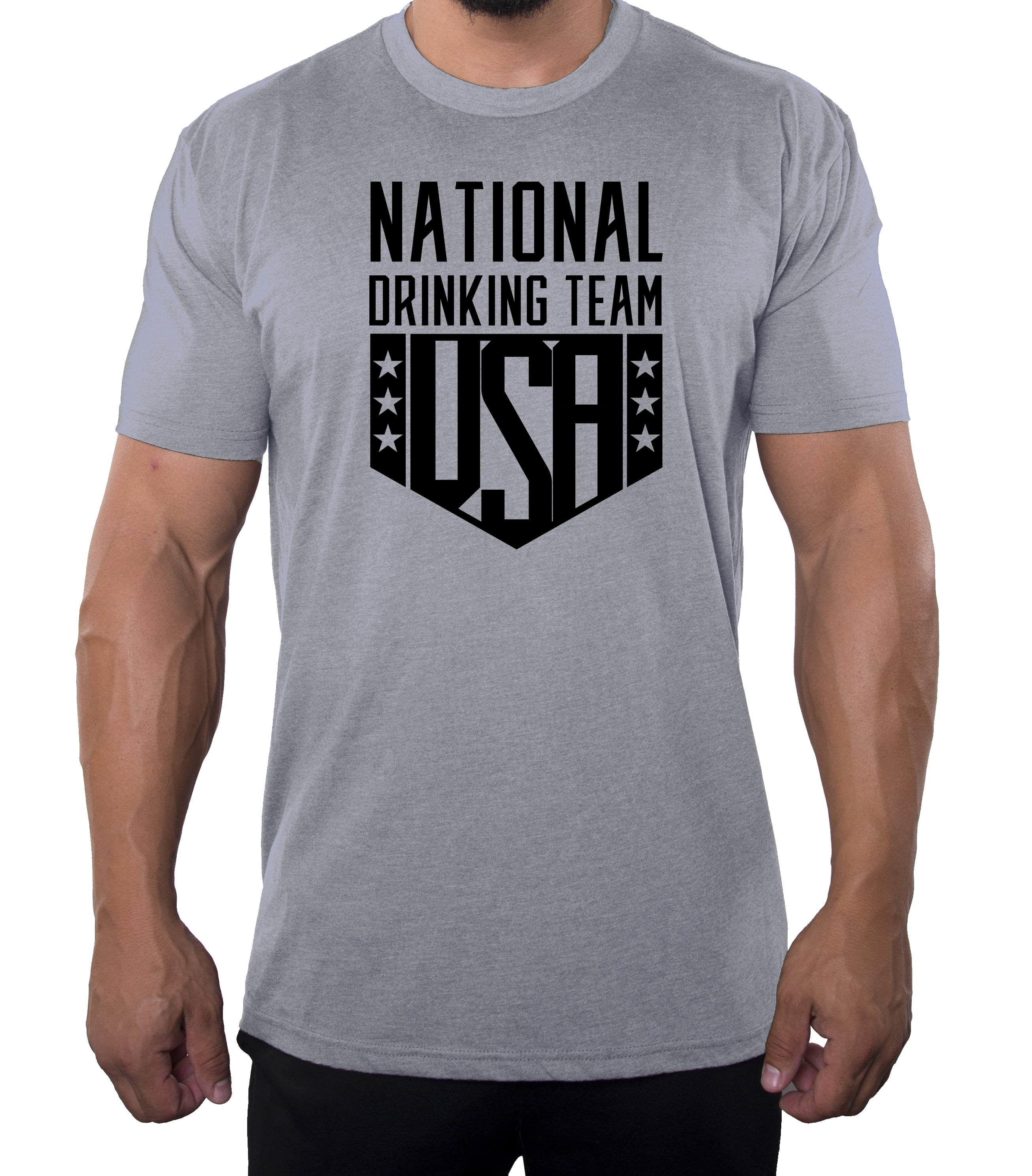 USA Drinking Team, Funny Beer Men's T-shirts - Heather MH200PATRIOT S13 4XL - Walmart.com