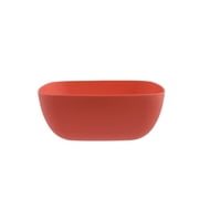 Mainstays 37-Ounce Square Plastic Bowl, Orange