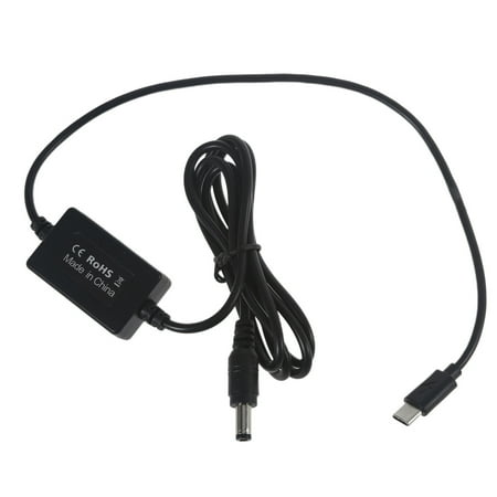 132cm USB C 9V 12V PD to 8.4V 5.5×2.1mm Power Supply Cable for Bike LED Lamp Light Camera and more