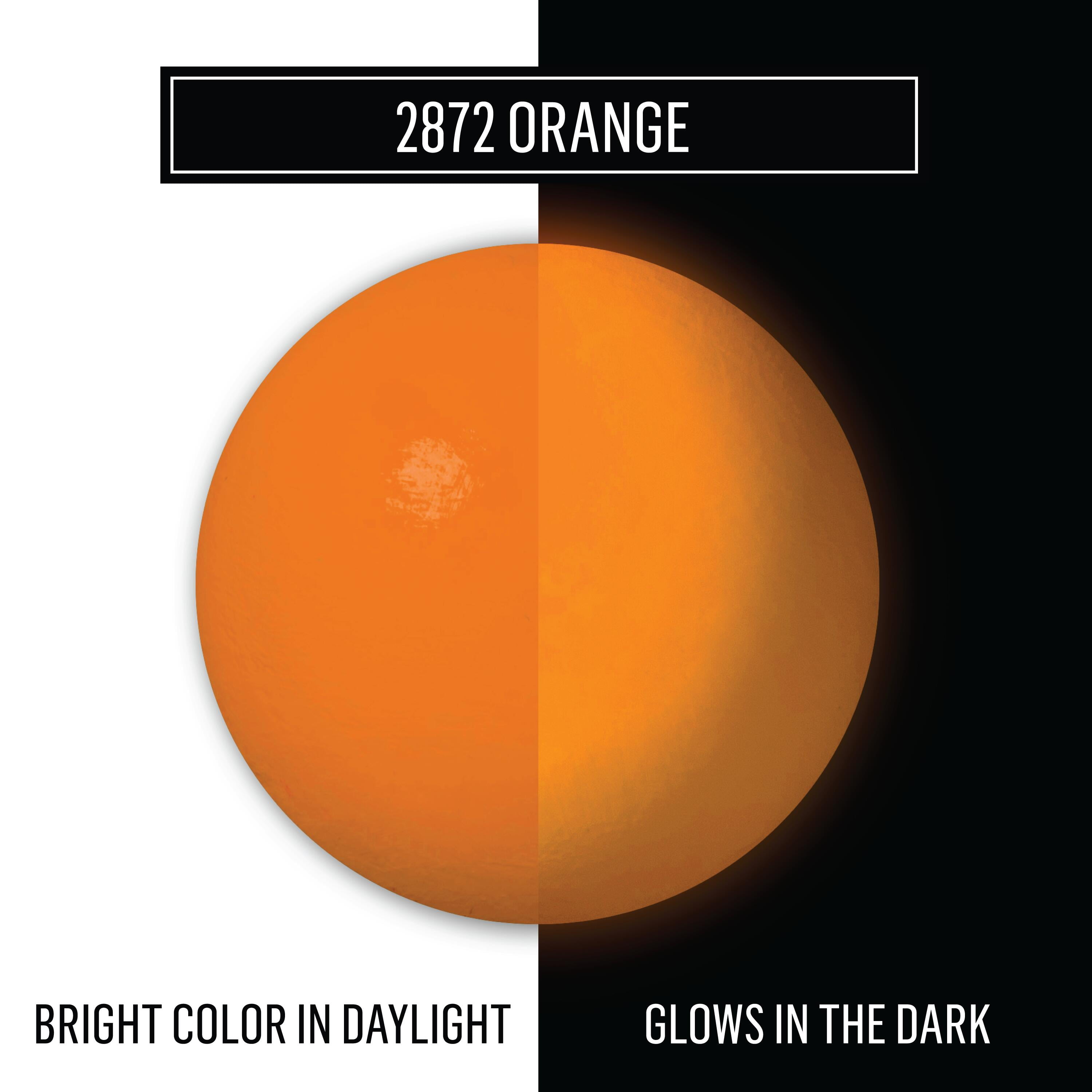 (3 pack) FolkArt Glow-in-the-Dark Acrylic Craft Paint, Matte Finish, Orange, 2 fl oz