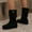 #010-Black, variant on Roncen Women's Western Boots Suede Mid-Calf Retro Chunky Heel Platform Ankle Boots - Fashion Adjustable Buckle Strap Casual Cowgirl Boots for Women
