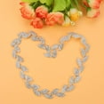 thumbnail image 4 of 1yard 1.5cm Wide Rhinestone Ribbon Tree Leaf Design AAA Diamond Wrap Roll Decoration, 4 of 12