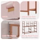 thumbnail image 5 of Cómoda con 10 cajones para dormitorio y sala, organizador de almacenamiento con tela, tapa de madera, bolsillos laterales y ganchos, rosa, 5 of 6