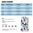 thumbnail image 4 of Daiia Butterfly Printed Men's Tank Tops,Casual Soft Sleeveless Gym Muscle Shirts Bodybuilding Tee-X-Large, 4 of 8