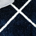 thumbnail image 6 of SAFAVIEH Tahoe Elwyn Trellis Shag Runner, 2' x 9', Navy/White, 6 of 10
