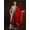 Mars Red, variant on Pure Wool Plain Kashmiri Tusha Shawl with Sozni Hand Embroidered Wide Border – Mars Red