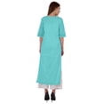 thumbnail image 4 of Bimba Kurti Longue Droite pour Femmes, Tunique à Manches Longues Imprimée, Haut Décontracté d'Été, Kurta Formelle, 4 of 7