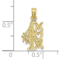 thumbnail image 3 of FJC Finejewelers 10k Yellow Gold #1 Mom Charm, 3 of 6
