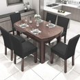 thumbnail image 3 of Kitchen Chair Slipcovers Stain-Resistant Chair Cover Universal Spandex Chair Covers Removable Washable Dining Chair Protector Chair Slip Cover for Hotel,Dining Room,Wedding,Home Chair Covers Set of 4, 3 of 7