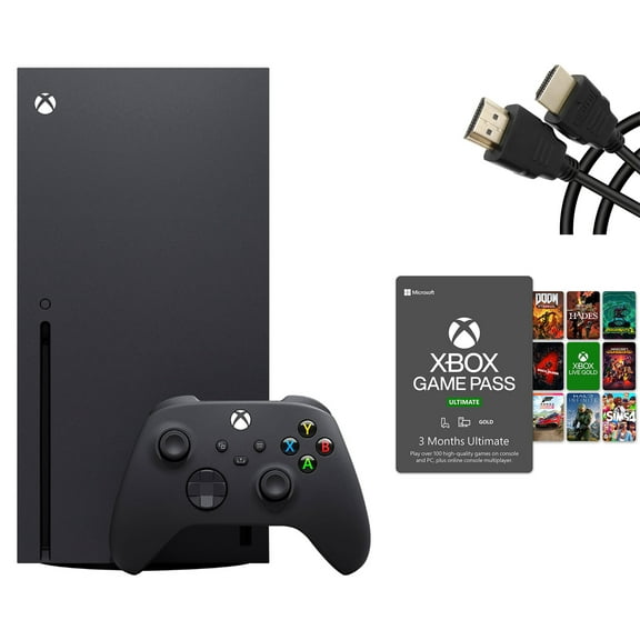 Microsoft Xbox Series X Bundle, One Xbox Wireless Controllers, Xbox 3 Month Game Pass Ultimate with  Tigology Accessories