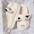 thumbnail image 4 of Pantufla Zapatillas de vaca acogedoras y lindas zapatillas de dibujos animados antideslizantes y peludas de invierno para mujer DQrwqpou Tenis De Mujer Tenis De Hombre, 4 of 8