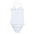 thumbnail image 5 of YONGHS Kids Girls Spaghetti Strap Criss Cross Ballet Dance Leotard Gymnastic Bodysuit 3-12, 5 of 6