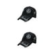 thumbnail image 1 of Sonducket Gorra de béisbol unisex de moda para la playa y actividades al aire libre Sombreros para mujeres Gorras de béisbol con cuentas de perla de anillo negro 2piezas, 1 of 6