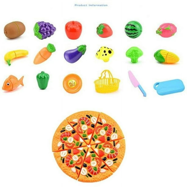 Légumes 24 pièces/ensemble cuisine jouets enfants coupe légumes fruits  jouets en plastique cuisine nourriture enfants cuisine jouets 