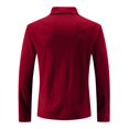 thumbnail image 4 of Mfakffe Polo Shirts For Men Long Sleeve Golf Shirts Quick Dry Lightweight 3-Button Performance Work Fishing Athletic, 4 of 5