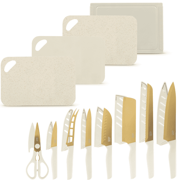 Thyme & Table 20-Piece Knife Set - Taupe