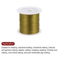 thumbnail image 4 of Uxcell 0.2mm Nylon Cord Satin Silk Trim Chinese Knot Knitting String, Copper, 328ft, 2 Pack, 4 of 5