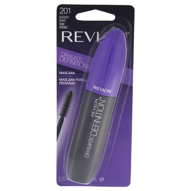 Máscara de definición dramática - # 201 Blackest Black de Revlon para mujeres - Máscara de 0.28 oz