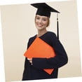 thumbnail image 2 of Toga de graduación NQ con Gorra negra Flecos negros Traje negro 2023, 2 of 5