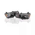 thumbnail image 3 of For 08-17 Mitsubishi Lancer EVO X Halogen Headlights Headlamps Black Left+Right, 3 of 3