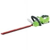 Greenworks 20" 24V Cordless Extended Reach Hedge Trimmer Battery Included 22152A