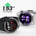thumbnail image 3 of Haylou Solar Neo Smartwatch 1.53 Pantalla Hd Bluetooth 5.3 Con Llamadas Impermeable Ip68 Botón Giratorio Notificación Inteligente De Mensajes, Ls21, Plateado, 3 of 8
