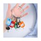 thumbnail image 3 of Portable Metal Ring Key Organizer with 10 Spring Hooks & Key Tags with Ring and Label Window, 3 of 5