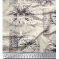 thumbnail image 1 of Soimoi Poly Georgette Fabric Elephant & Wheel Panel Print Fabric by the Yard 42 Inch Wide, 1 of 3