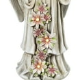 thumbnail image 6 of Northlight LED Lighted Praying Cherub with Flowers Statue - 16", 6 of 9
