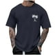 thumbnail image 2 of Tops para hombre, blusas y camisas de cuello redondo y manga corta para hombre, blusas casuales de cuello redondo con estampado de moda para hombre, blusas de cuello redondo y manga corta para hombre., 2 of 4