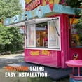 thumbnail image 2 of KFFKFF 49" x 37" Service Window, Stationary Concession Window Awnings, Aluminum Alloy Frame for Food Trucks & Concession Trailers, 2 of 9
