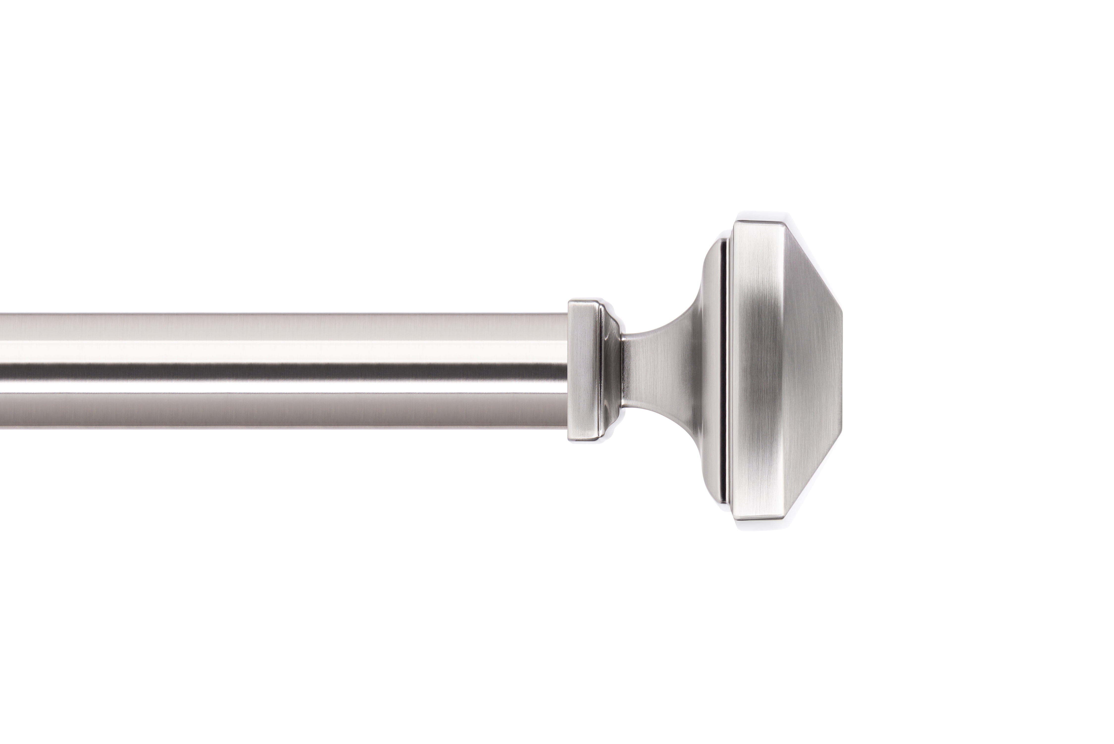 Elegant Series Details about   The Haven Collection Brushed Nickel Adjustable Curtain Rod 