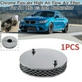 thumbnail image 4 of 1pcs Car Chrome Pancake High Air Flow Air Filter For All 1.25 Inch Su Hs2 Carburettors 14x3cm, 4 of 5
