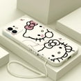 thumbnail image 1 of Cute Hello Kitty Phone Case For iPhone 15 14 13 12 11 Pro Max Mini X XR XSMAX SE 8 7 6S Plus Soft Liquid Silicone Cover RJ, 1 of 6