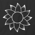 thumbnail image 2 of Sunflower T-Shirt | Pretty Flower Black Tee Gift, 2 of 5