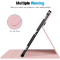 thumbnail image 3 of Fintie Case for Samsung Galaxy Tab S8+/S8 Plus 2022/S7 FE 2021/S7 Plus 2020 12.4 inch Tablet, Multi-Angle Stand Cover with Pocket Auto Wake/ Sleep , Built-in S Pen Holder, Rose Gold, 3 of 8
