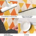 thumbnail image 3 of Orange Yellow Checkerboard Checkered Pattern Kitchen Rug Mat,Kitchen Runner Rugs Non Skid Washable,Decorative Kitchen Floor Mats for Kitchen,Sink,Laundry,17"X47", 3 of 5