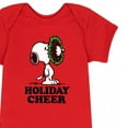 thumbnail image 3 of Peanuts - Christmas - Holiday Cheer Wreath - Infant Baby One Piece, 3 of 5
