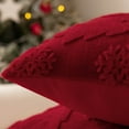 thumbnail image 6 of Jacquard Christmas Snowflake Tree Pillow Set for Festive Solid Color Living Room Holiday Decorative, 6 of 7