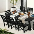 thumbnail image 5 of Tioline 9-Piece HDPE Patio Outdoor Dining Set,with a table and chairs,Black, 5 of 6