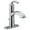 Chrome, variant on Moen 6170 Glyde 1.2 GPM Single Hole Bathroom Faucet - Nickel